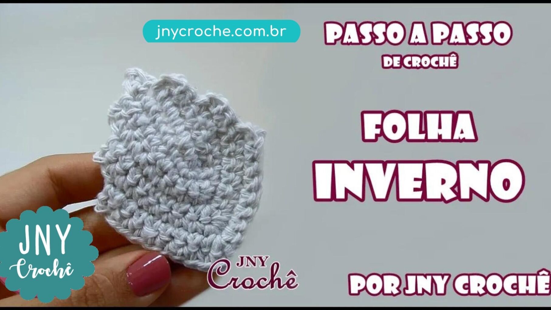 FOLHA DE CROCHÊ PASSO A PASSO PARA APLICAÇÃO | FOLHA DE INVERNO