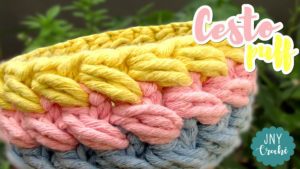 cesto de croche passo a passo