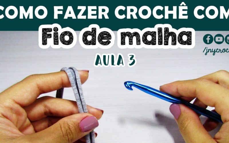 crochê com fio de malha 3