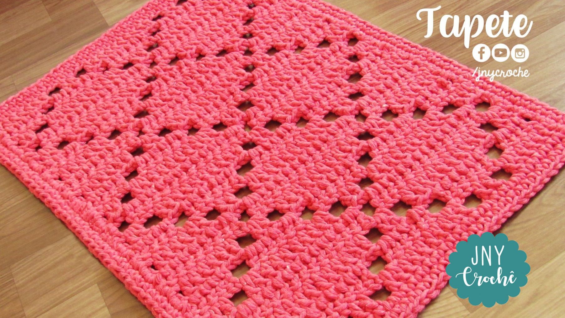 tapete de croche para sala maxi croche