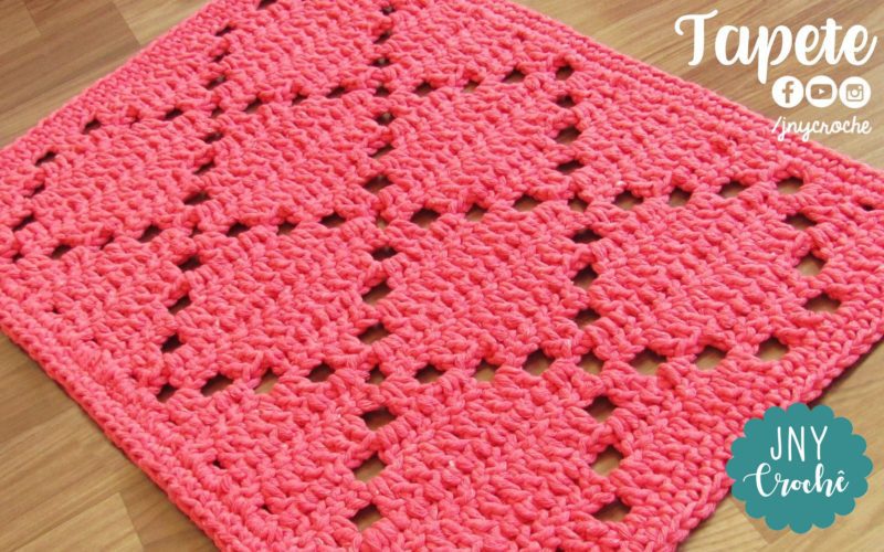 tapete de croche para sala maxi croche