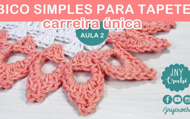 bico de croche para tapete