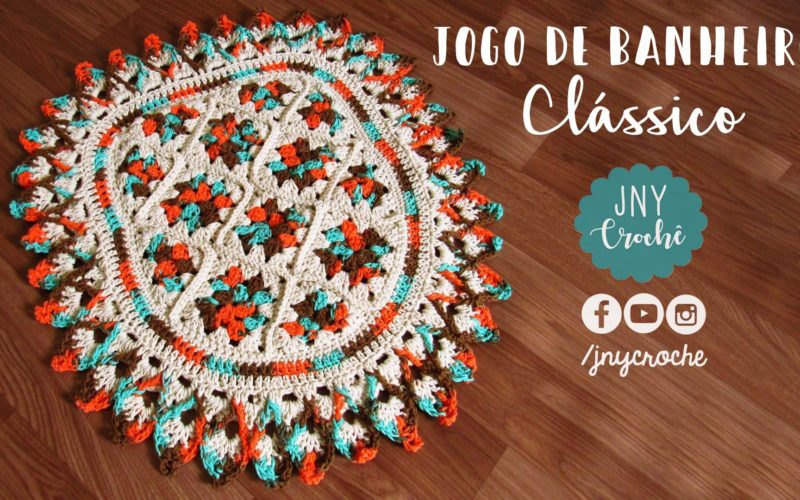 jogo de banheiro de crochê - capa de vaso