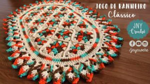 jogo de banheiro de crochê - tapete da pia para banheiro jogo de banheiro de crochê - tapete da pia para banheiro