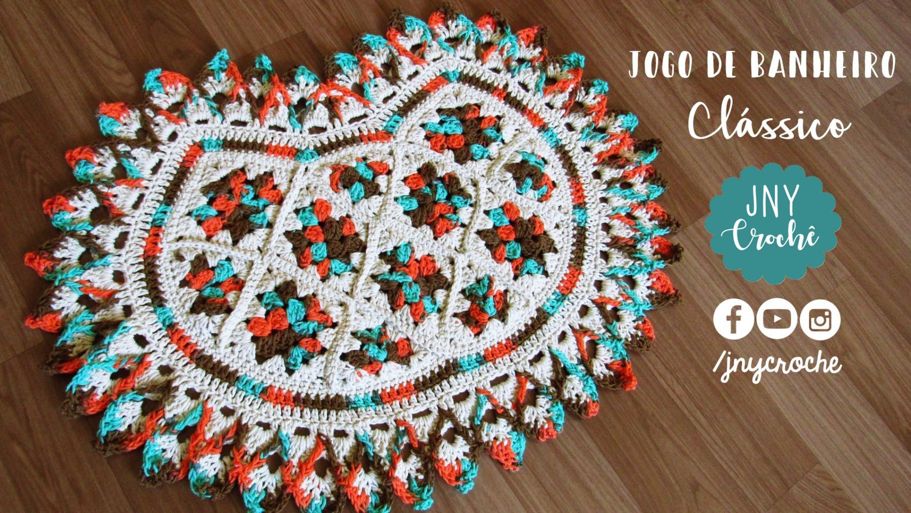 Tapete do vaso de crochê