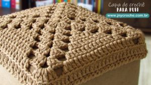 capa puff de croche  capa puff de croche