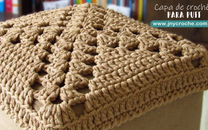 capa puff de croche