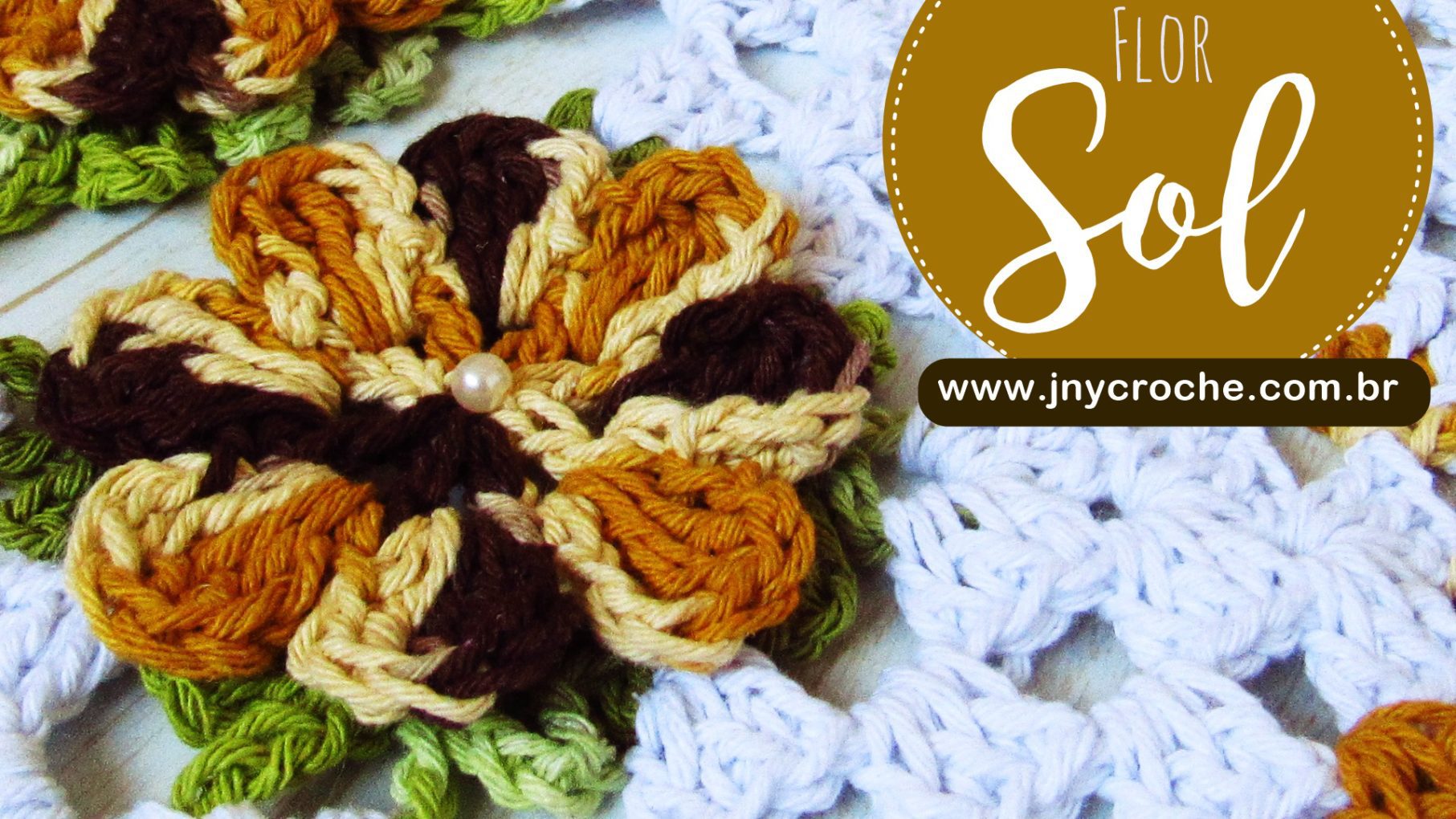 Flor de crochê sol
