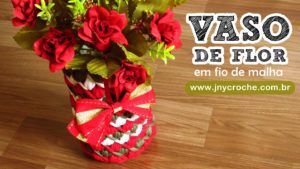 arranjo vaso de flor de croche arranjo vaso de flor de croche