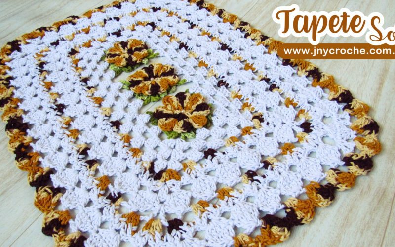 Tapete Sol de crochê