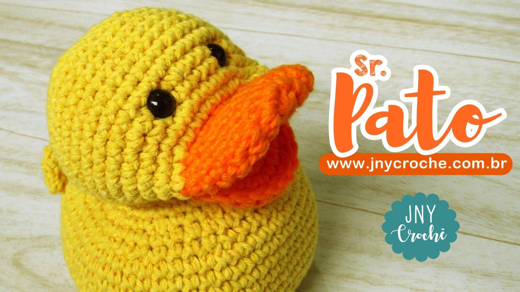 Amigurumi de crochê - Sr. pato