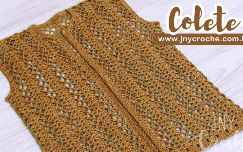 colete de crochê 2e