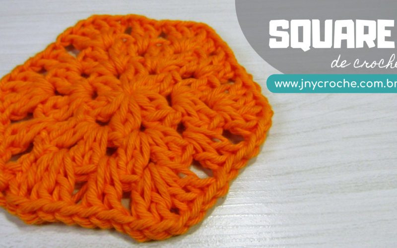 square de croche laranja
