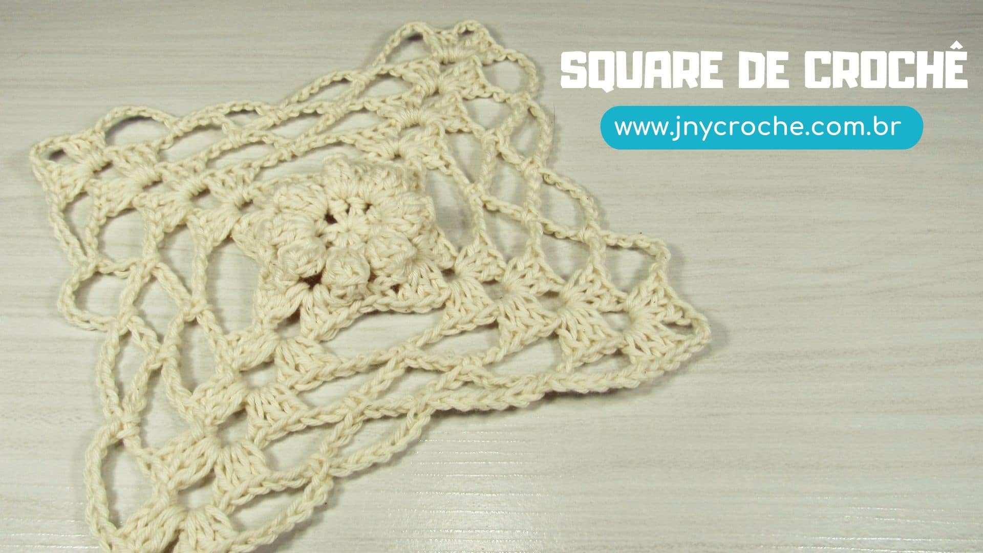 Square de crochê simples quadrado | JNY Crochê