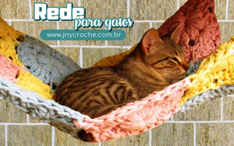 rede de croche para gato