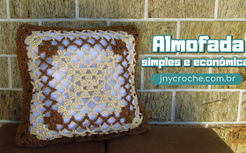 Almofada simples de croche