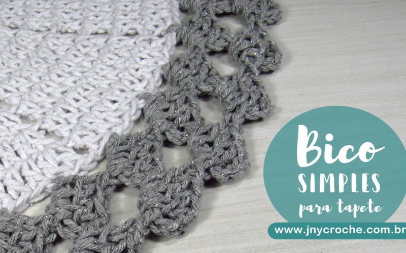 bico de croche para tapete