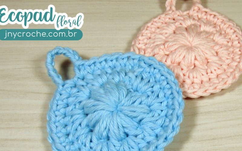 Ecopad de crochê Floral