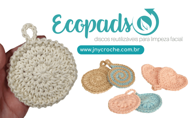 Ecopads de croche simples passo a passo