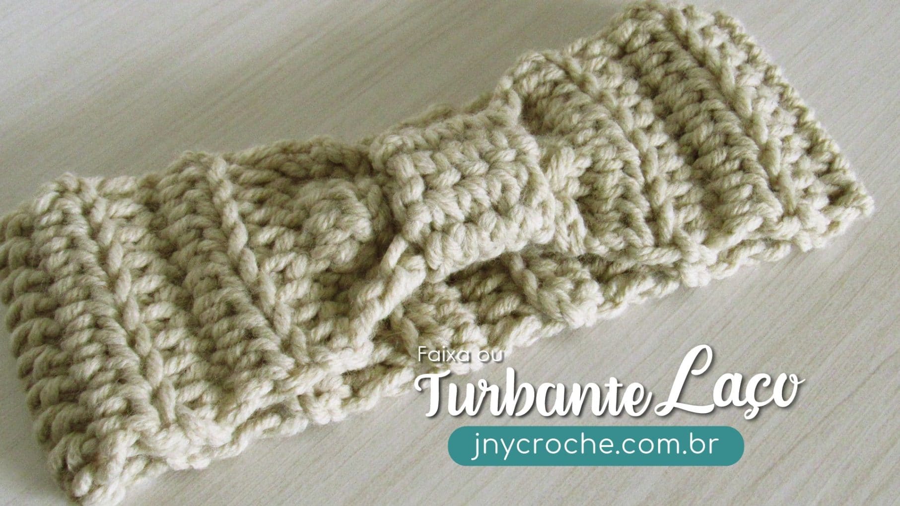 faixa/turbante de croche passo a passo