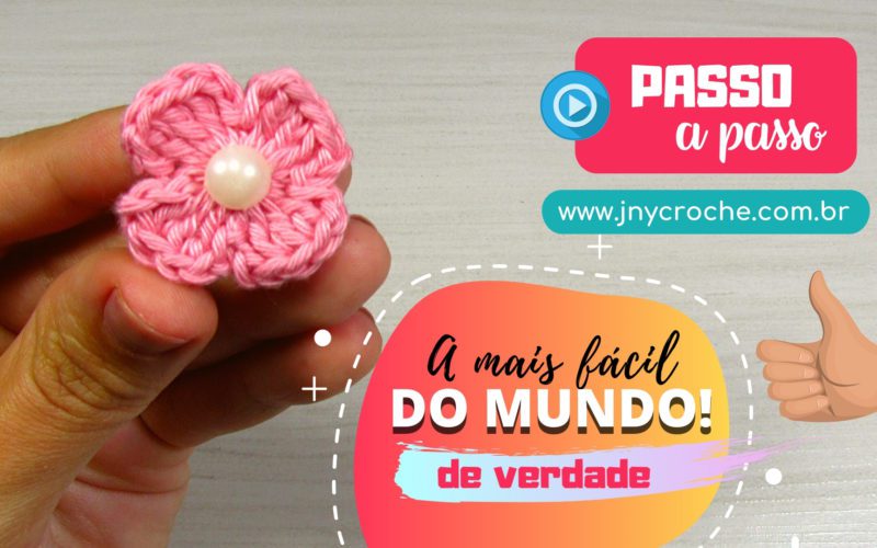 Flor de crochê mais fácil do mundo