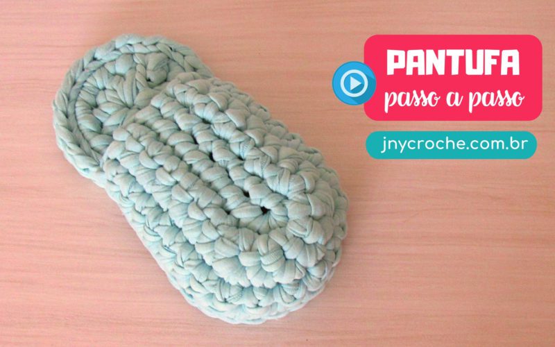 Pantufas de crochê