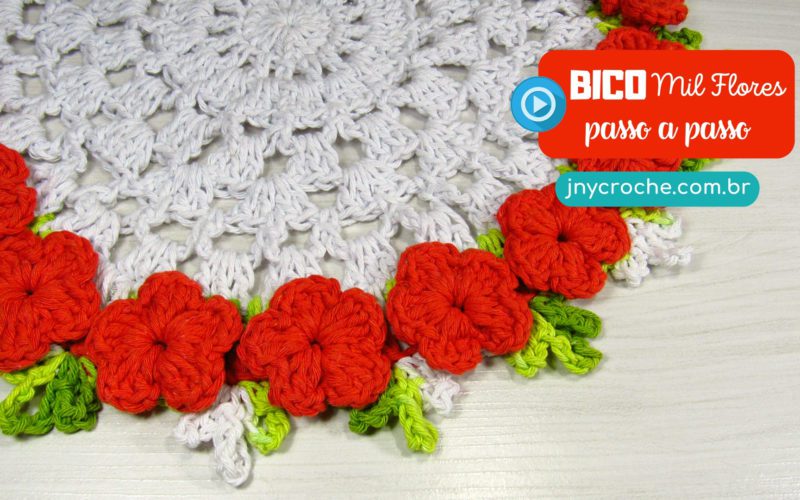 Bico de crochê Mil Flores