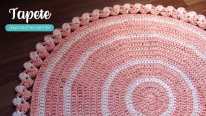 tapete de crochê para sala em fio de malha tapete de crochê para sala em fio de malha