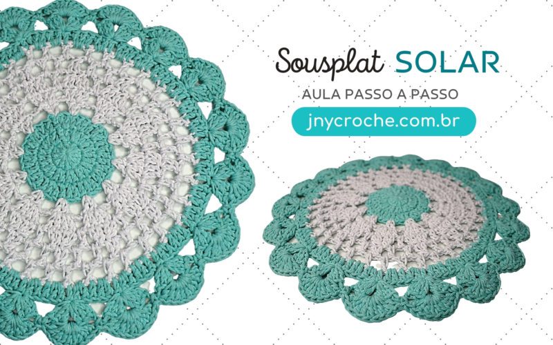 Sousplat de crochê Solar