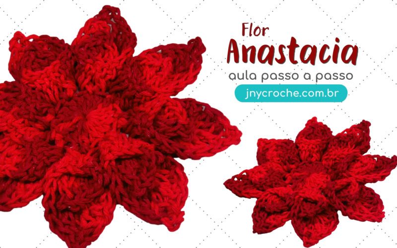 Flor de crochê Anastácia