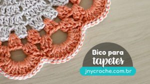 Bico de crochê do Sousplat Simone