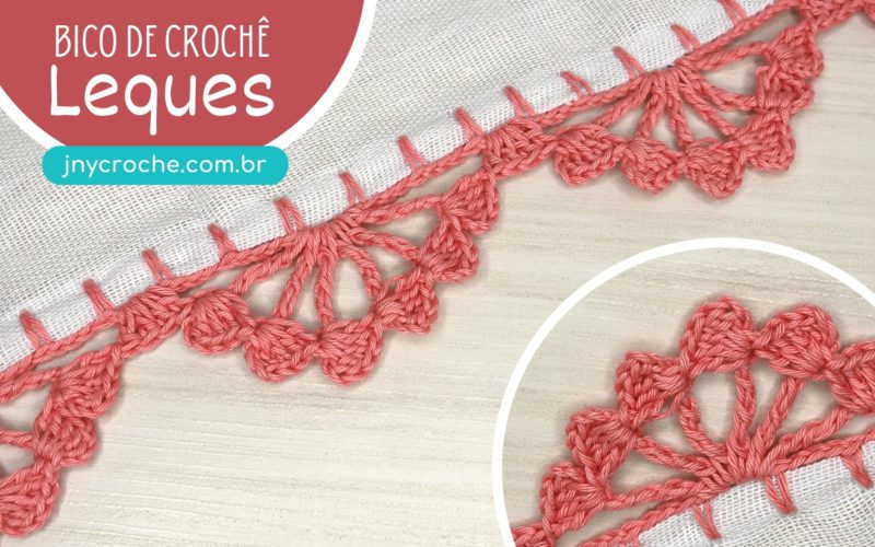 Bico de crochê leques