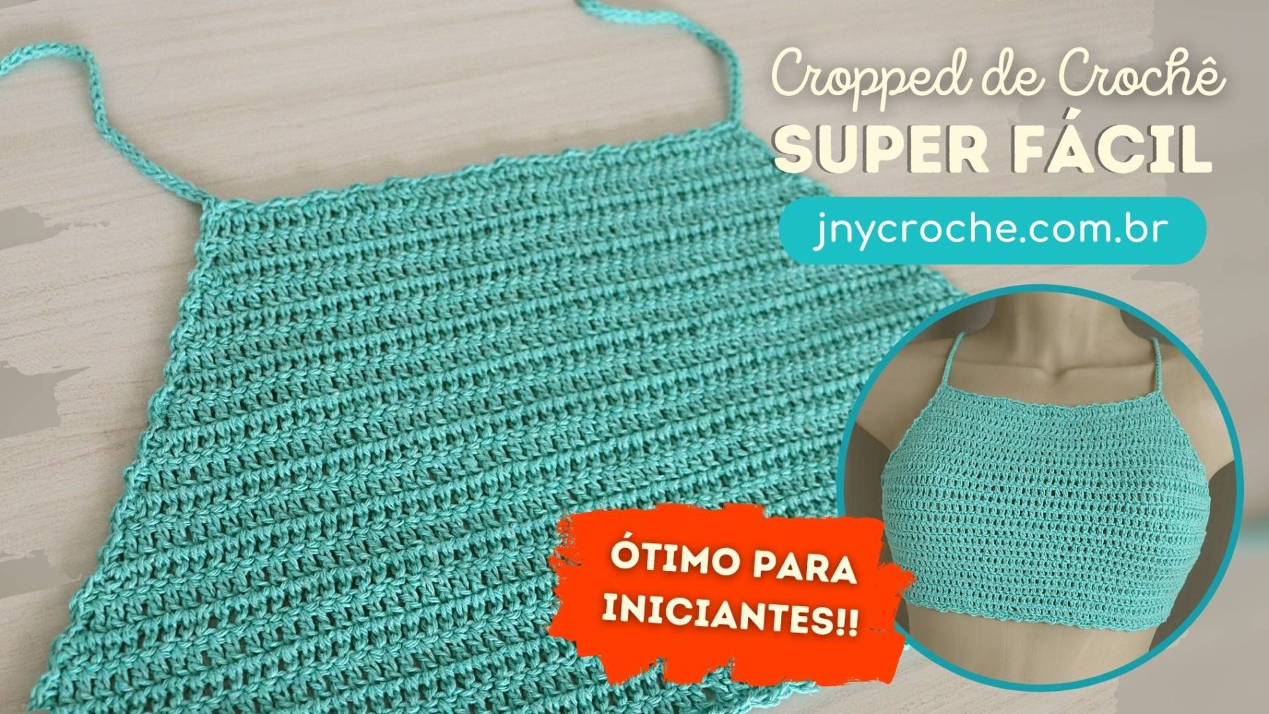 cropped de croche