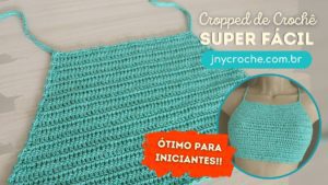 Cropped de crochê Piscina Super Fácil