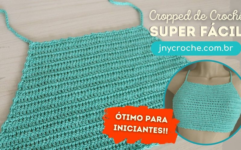 cropped de croche