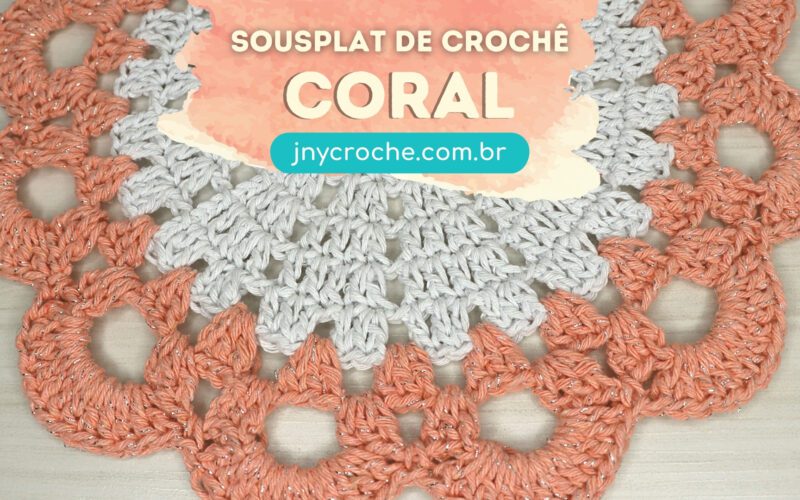 Sousplat de crochê Coral