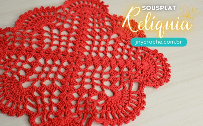 Sousplat de crochê Relíquia