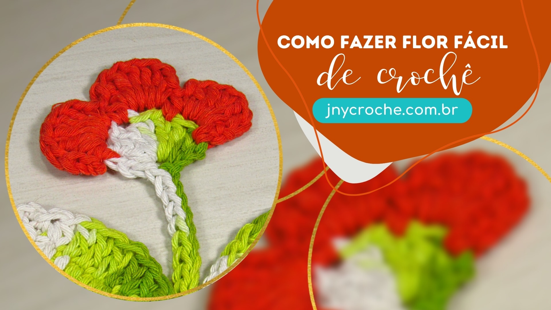 COMO FAZER FLOR DE CROCHÊ FÁCIL | JNY Crochê