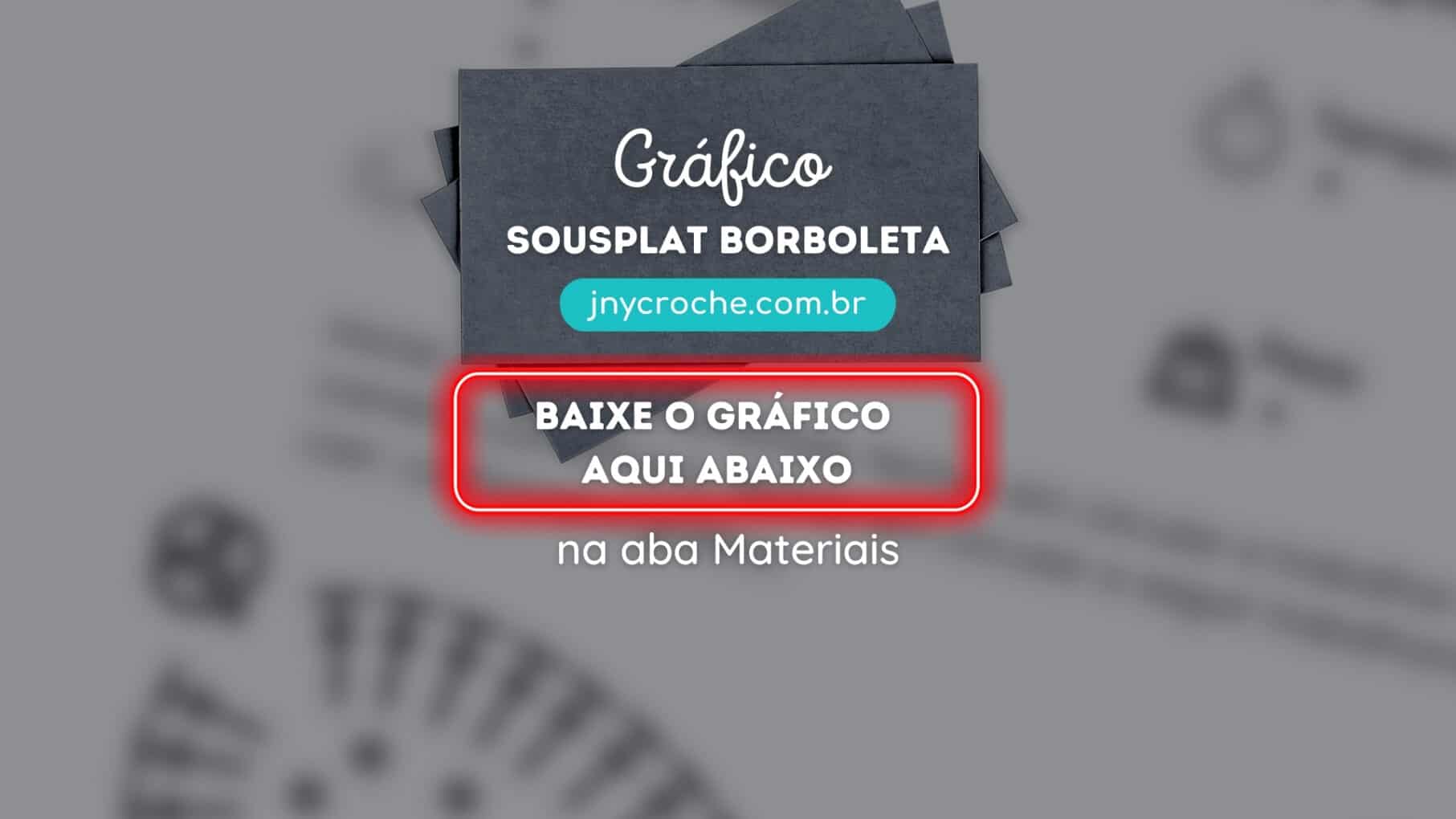 Gráfico sousplat Borboleta