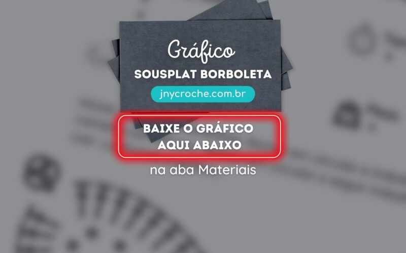Gráfico sousplat Borboleta