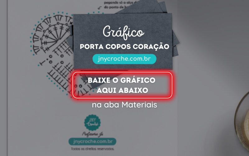 Gráfico Porta Copos Coração