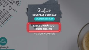 Gráfico Sousplat Coração Gráfico Sousplat Coração