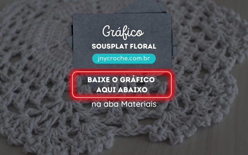 Gráfico Sousplat Floral
