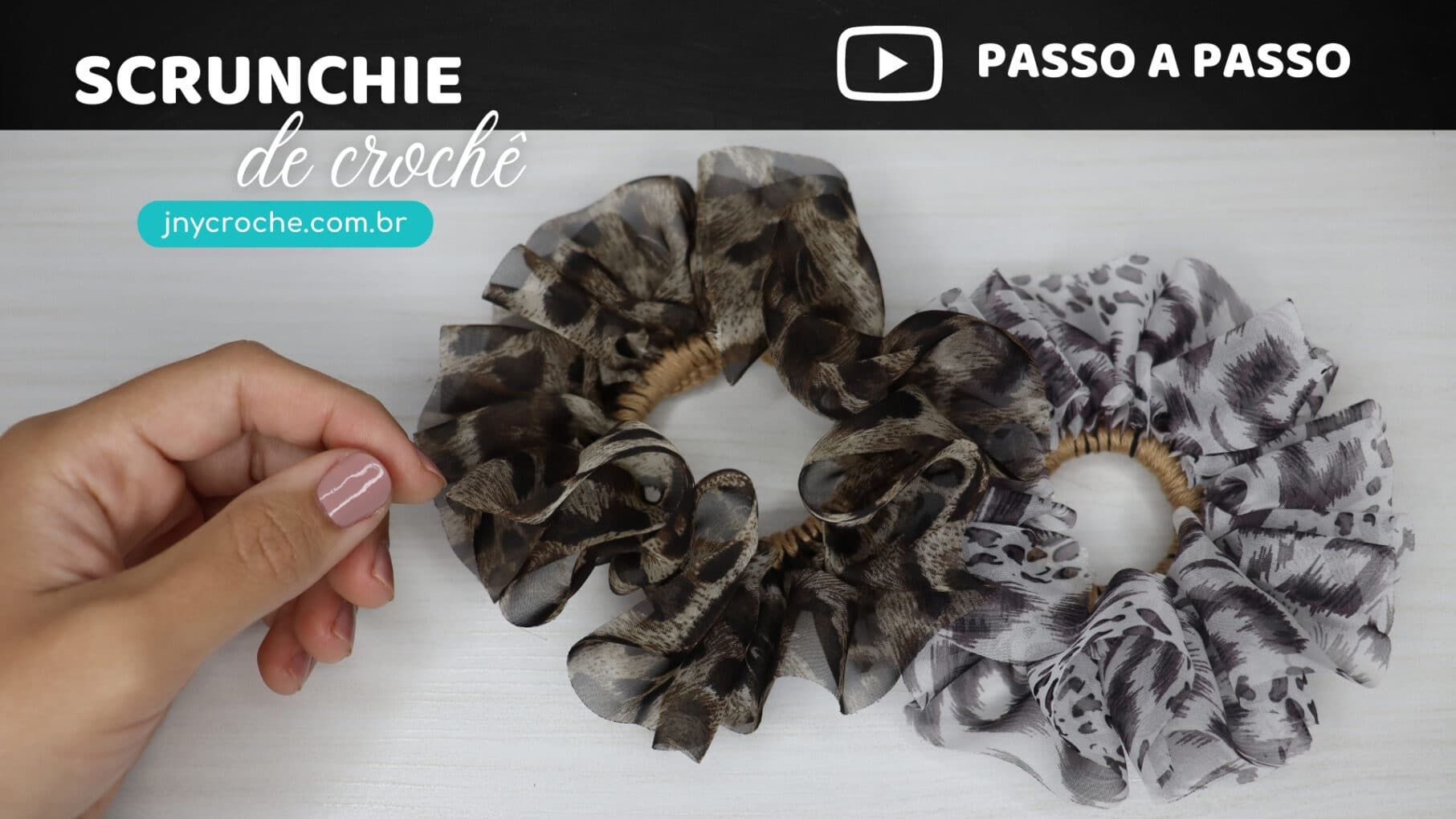 Como fazer SCRUNCHIE de crochê Xuxinha pra cabelo