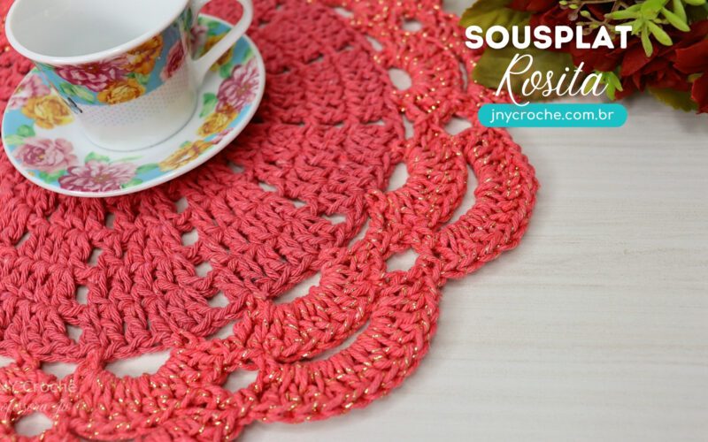 Sousplat de crochê Rosita