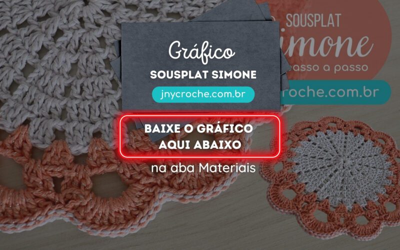 Gráfico do Sousplat de crochê Simone