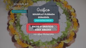 Gráfico do sousplat Florada | Girassol