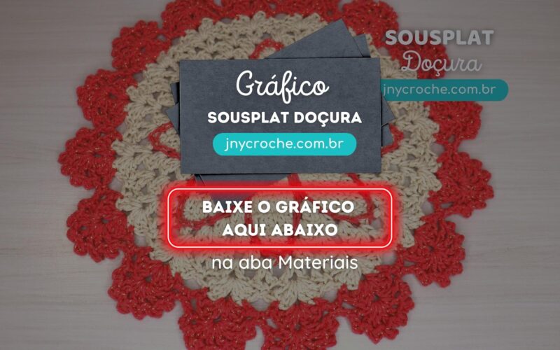 Gráfico do sousplat Doçura
