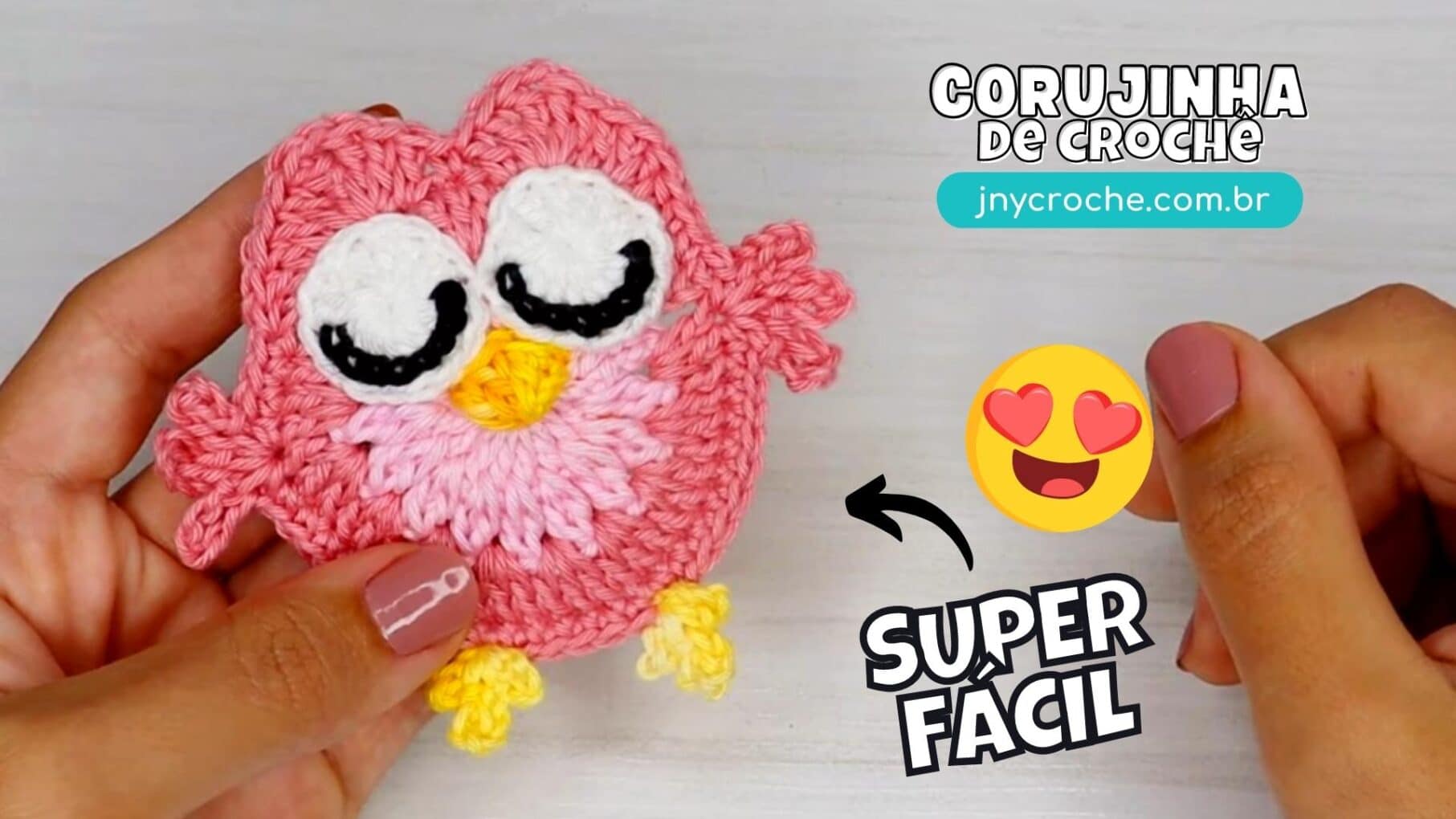 Corujinha de crochê super linda e fácil