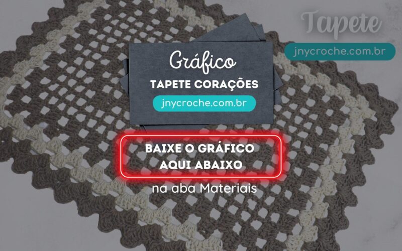 Gráfico do Tapete Simples Corações
